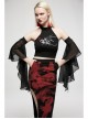 Punk Chinese Style Exquisite Dragon Pattern Jacquard Stitching Chiffon Carved Pendant Cross Straps Sleeves