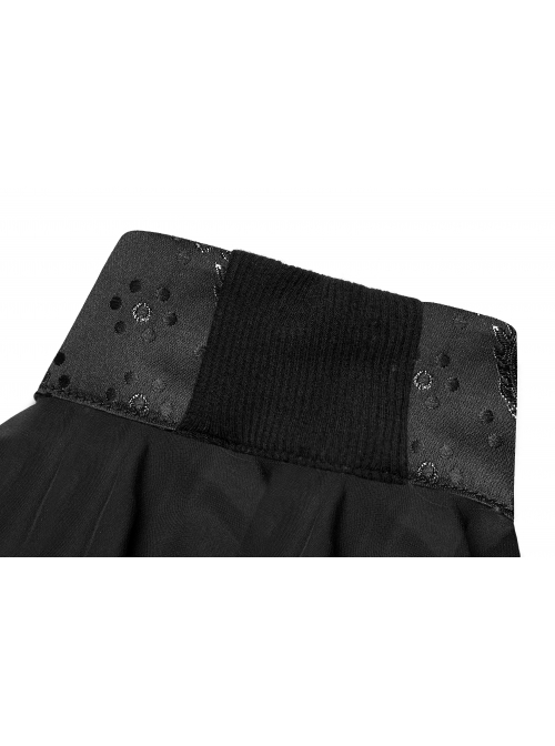 Punk Chinese Style Exquisite Dragon Pattern Jacquard Stitching Chiffon Carved Pendant Cross Straps Sleeves