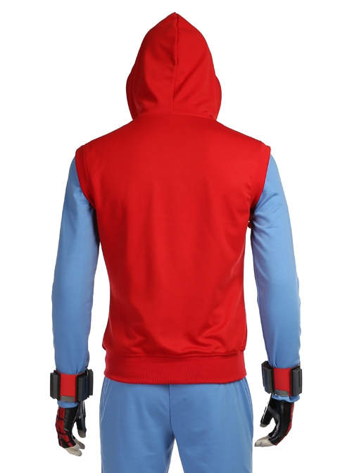 Spider-Man Homecoming Spider-Man Peter Parker Halloween Cosplay Costume Sleeveless Hoodie