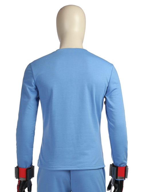 Spider-Man Homecoming Spider-Man Peter Parker Halloween Cosplay Costume Blue Bottoming T-shirt