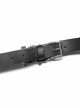 Punk Chinese Style Metal Stereoscopic Carving Dragon-Shaped Adjustable Buckle Decoration PU Leather Black Female Belt