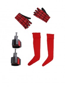 Spider-Man Homecoming Spider-Man Peter Parker Halloween Cosplay Accessories Gloves Wrist Guards And Socks