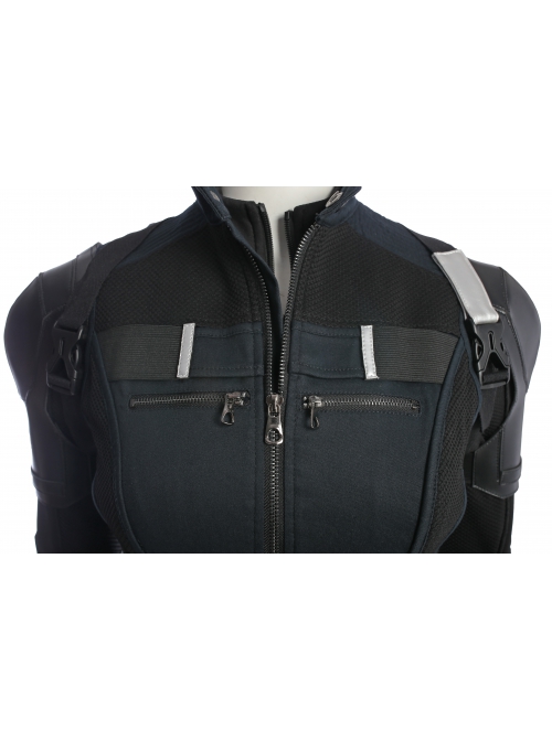 Avengers Infinity War Black Widow Same Black Bodysuit Halloween Cosplay Costume Vest