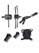 Avengers Infinity War Black Widow Same Black Bodysuit Halloween Cosplay Accessories Holsters Shoulder Guards Back Armor And Belt