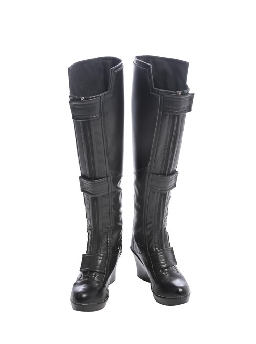 Avengers Infinity War Black Widow Same Black Bodysuit Halloween Cosplay Accessories Black Boots