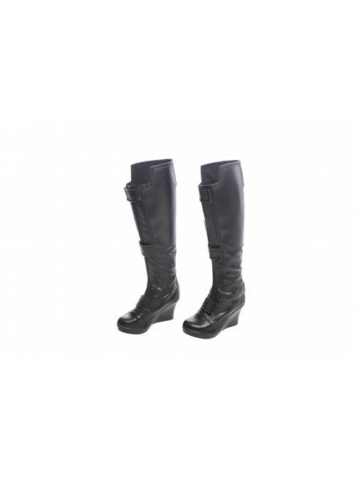 Avengers Infinity War Black Widow Same Black Bodysuit Halloween Cosplay Accessories Black Boots