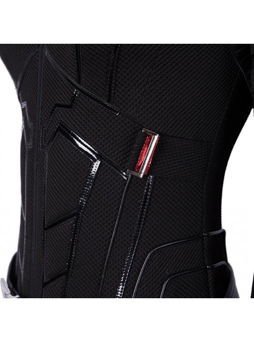 Avengers Endgame Black Widow Natasha Romanoff Black Battle Suit Halloween Cosplay Costume Black Bodysuit