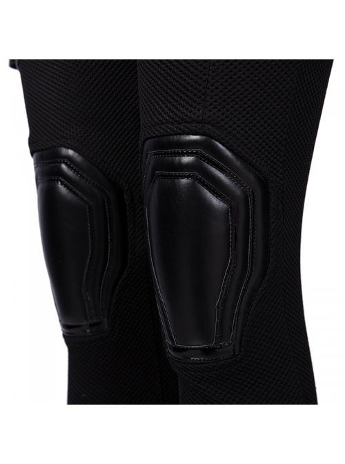 Avengers Endgame Black Widow Natasha Romanoff Black Battle Suit Halloween Cosplay Costume Black Bodysuit