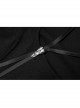 Pure Cotton Knitting Square Neck Design Simple And Irregular Hem Metal Skull Decorative Band Black Short Sleeve Long Dress