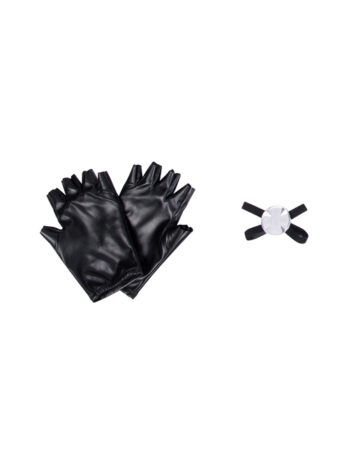 Avengers Endgame Black Widow Natasha Romanoff Black Battle Suit Halloween Cosplay Accessories Gloves And Hand Ring And Wrist Guards