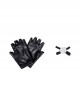 Avengers Endgame Black Widow Natasha Romanoff Black Battle Suit Halloween Cosplay Accessories Gloves And Hand Ring And Wrist Guards