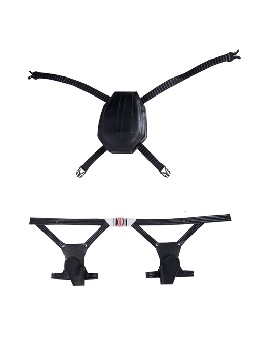 Avengers Endgame Black Widow Natasha Romanoff Black Battle Suit Halloween Cosplay Accessories Belt And Backpack Components