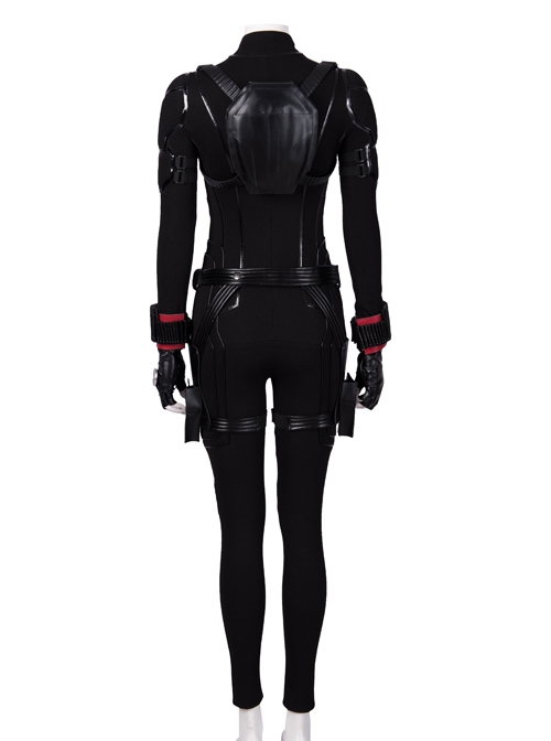 Avengers Endgame Black Widow Natasha Romanoff Black Battle Suit Halloween Cosplay Accessories Belt And Backpack Components
