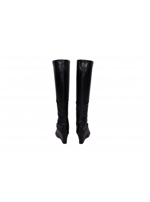 Avengers Endgame Black Widow Natasha Romanoff Black Battle Suit Halloween Cosplay Accessories Black Boots