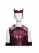 Wanda Vision Scarlet Witch Wanda Django Maximoff Battle Suit Halloween Cosplay Costume Red Top