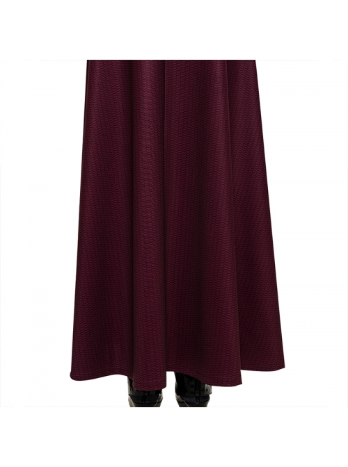 Wanda Vision Scarlet Witch Wanda Django Maximoff Battle Suit Halloween Cosplay Costume Red Top