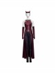 Wanda Vision Scarlet Witch Wanda Django Maximoff Battle Suit Halloween Cosplay Costume Red Top
