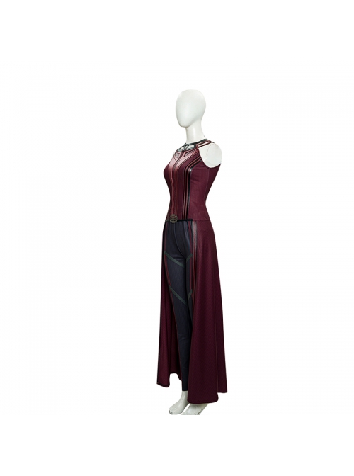 Wanda Vision Scarlet Witch Wanda Django Maximoff Battle Suit Halloween Cosplay Costume Black Pants