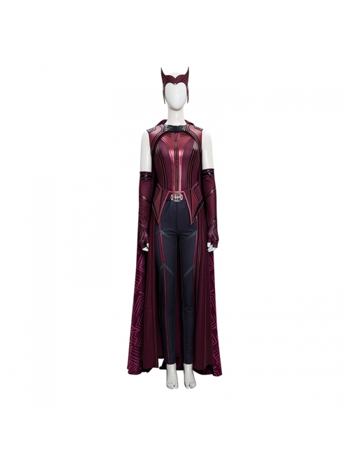 Wanda Vision Scarlet Witch Wanda Django Maximoff Battle Suit Halloween Cosplay Costume Black Pants