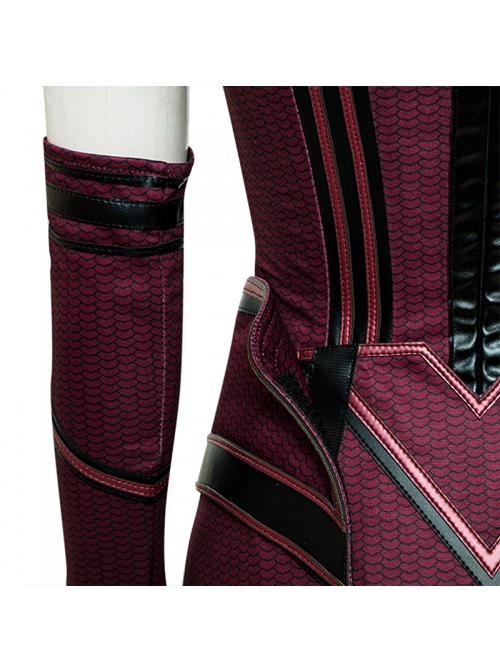 Wanda Vision Scarlet Witch Wanda Django Maximoff Battle Suit Halloween Cosplay Accessories Red Girdle