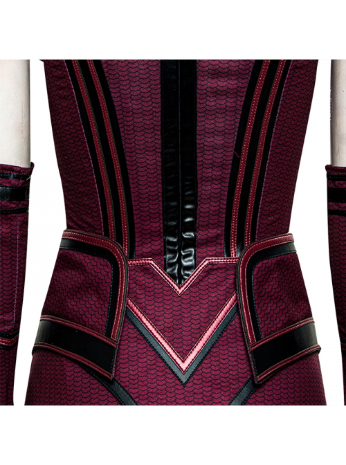 Wanda Vision Scarlet Witch Wanda Django Maximoff Battle Suit Halloween Cosplay Accessories Red Girdle