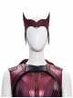 Wanda Vision Scarlet Witch Wanda Django Maximoff Battle Suit Halloween Cosplay Accessories Red Headdress