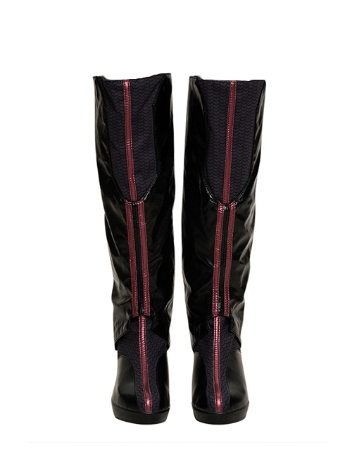 Wanda Vision Scarlet Witch Wanda Django Maximoff Battle Suit Halloween Cosplay Accessories Black Boots
