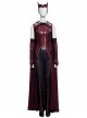Wanda Vision Scarlet Witch Wanda Django Maximoff Battle Suit Halloween Cosplay Accessories Black Boots
