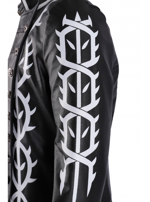 Devil May Cry 5 Vergil Black Windbreaker Suit Halloween Cosplay Costume Black Windbreaker