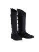 Devil May Cry 5 Vergil Black Windbreaker Suit Halloween Cosplay Accessories Black Shoe Covers And Shoes