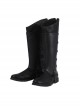 Devil May Cry 5 Vergil Black Windbreaker Suit Halloween Cosplay Accessories Black Shoe Covers And Shoes