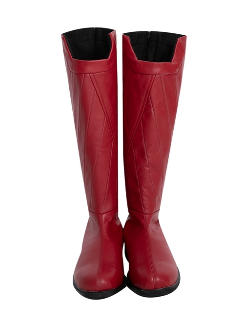 DC Comics New Superman Battle Suit Halloween Cosplay Accessories Red Boots