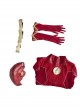 The Flash Season 8 Barry Allen Golden Battle Boots Version Halloween Cosplay Costume Set