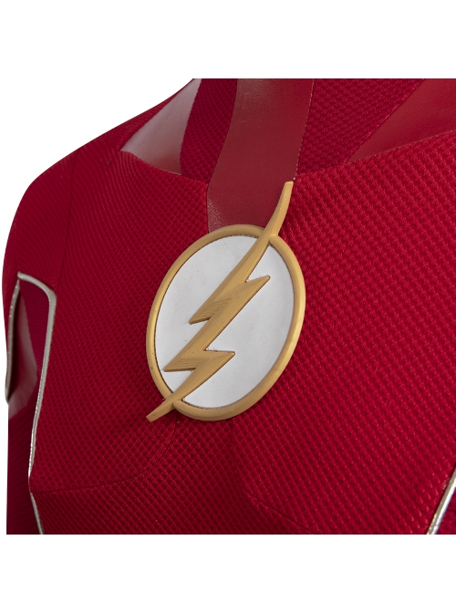 The Flash Season 8 Barry Allen Golden Battle Boots Version Halloween Cosplay Costume Set
