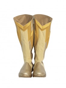 The Flash Season 8 Barry Allen Golden Battle Boots Version Halloween Cosplay Accessories Golden Boots