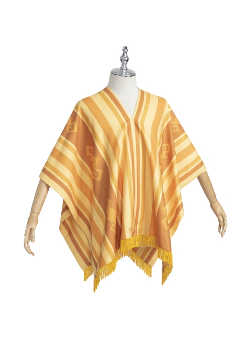 Encanto Camilo Halloween Cosplay Costume Yellow Stripe Shawl