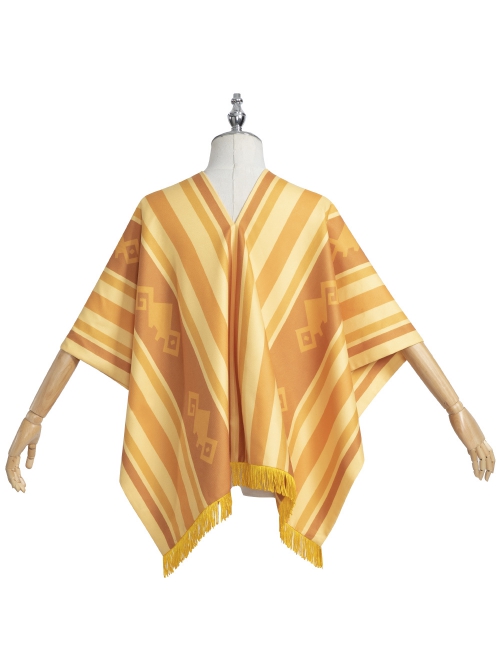 Encanto Camilo Halloween Cosplay Costume Yellow Stripe Shawl