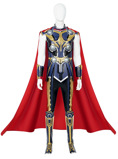 Thor Love And Thunder Thor Battle Suit Halloween Cosplay Costume Full Set