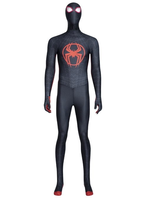 Spider-Man Across The Spider-Verse Miles Morales Battle Suit Halloween Cosplay Costume Full Set