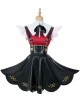 Game Needy Girl Overdose Ame Halloween Cosplay Costume Black Skirt Full Set
