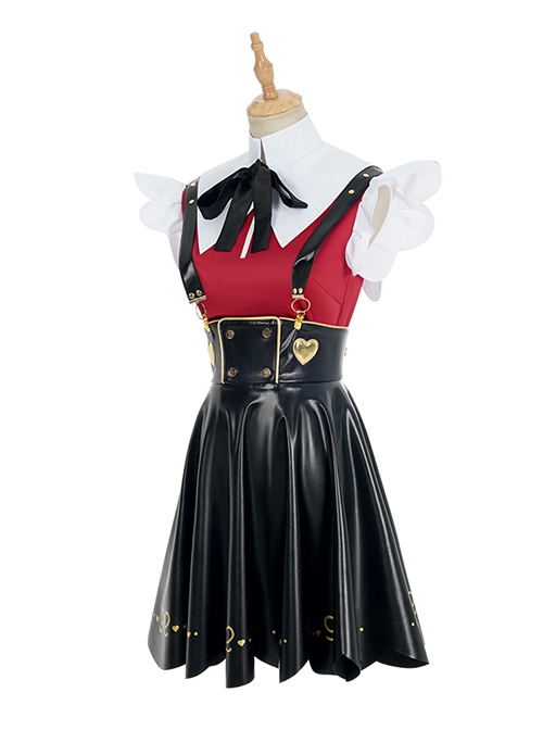 Game Needy Girl Overdose Ame Halloween Cosplay Costume Black Skirt Full Set