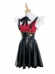 Game Needy Girl Overdose Ame Halloween Cosplay Costume Black Skirt Full Set