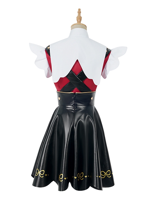 Game Needy Girl Overdose Ame Halloween Cosplay Costume Black Skirt Full Set