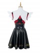 Game Needy Girl Overdose Ame Halloween Cosplay Costume Black Skirt Full Set