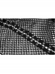 Black Loose Plus Size Mesh Design Metal Buttonhole Webbing Asymmetric Hem Sexy Long Sleeve Gothic Female Shirt