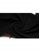 Elasticity Knitting Holes Design Cross Tied Rope Decoration Sexy Tight Punk Black Long Trousers