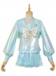 Game Needy Girl Overdose OMGkawaiiAngel-chan Light Blue Suit Halloween Cosplay Costume Full Set