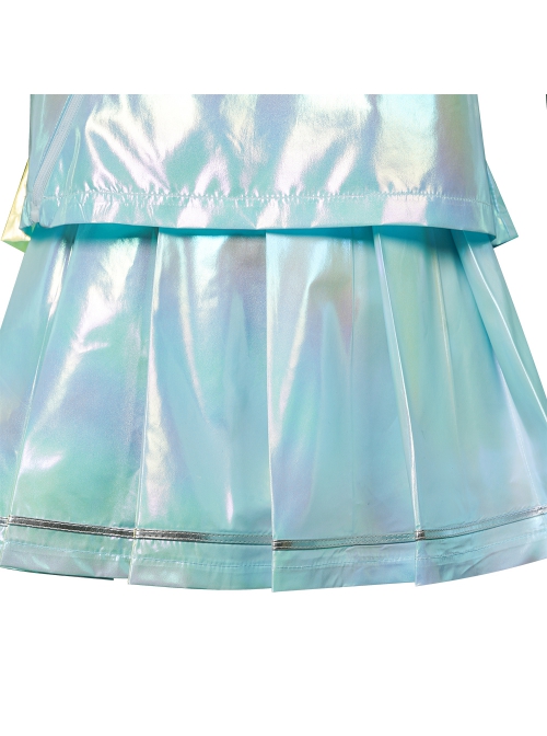 Game Needy Girl Overdose OMGkawaiiAngel-chan Light Blue Suit Halloween Cosplay Costume Full Set