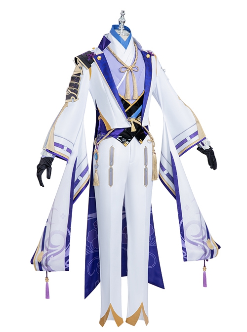 Game Genshin Impact Kamisato Ayato Halloween Cosplay Costume Full Set