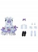 Honor Of Kings Yao Valentine's Day Restrictions Skin Halloween Cosplay Costume White Purple Dress Full Set